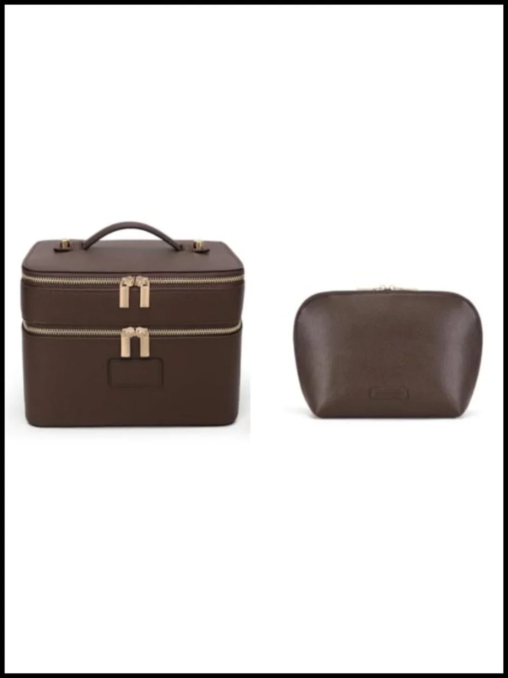 Waterproof PU Leather Makeup Bag Set with Travel Cosmetic Case
